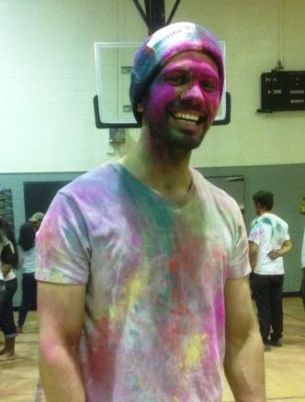 After the color throwing at Holi